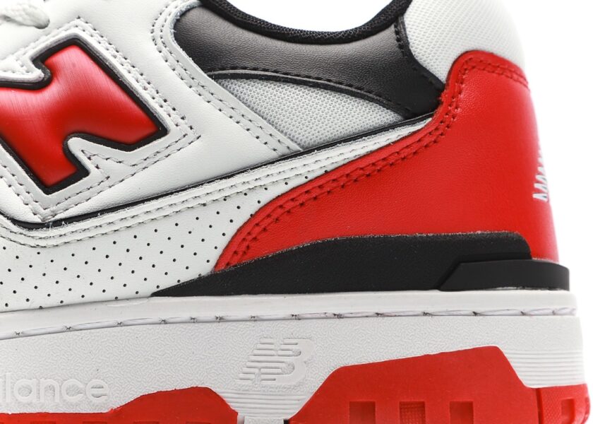 New Balance 550 White Team Red - Image 7