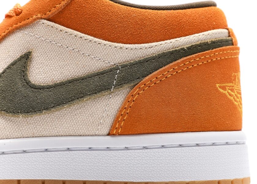 Air Jordan 1 Low Light Curry Olive - Image 7