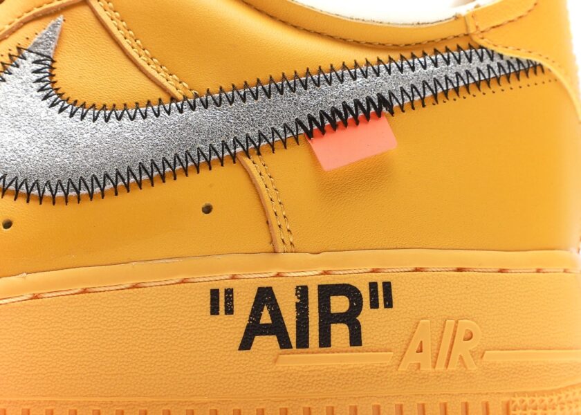 Off-White Nike Air Force 1 Low University Gold [PK GOD] - Image 7