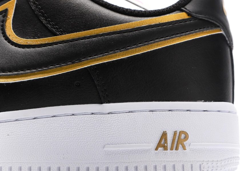 Air Force 1 Low Black Gold White - Image 7