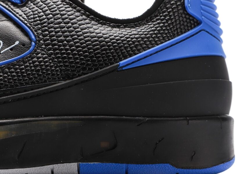 Off-White x Air Jordan 2 Low Black Royal Blue [PK GOD] - Image 7