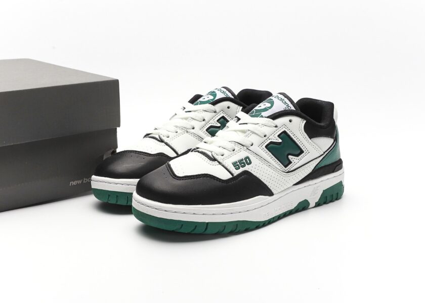 New Balance 550 White Green Black - Image 9