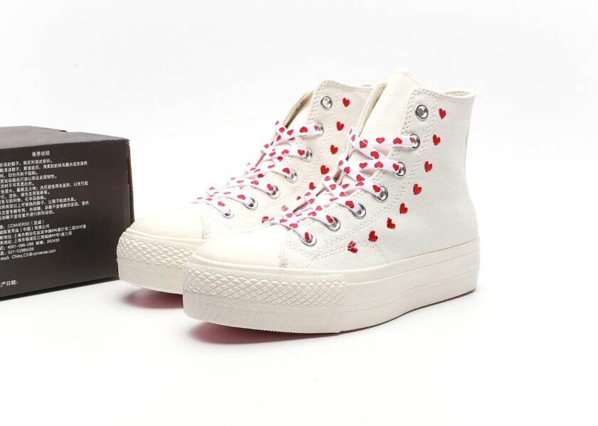 Chuck Taylor Crafted With Love Lift High White - Image 9