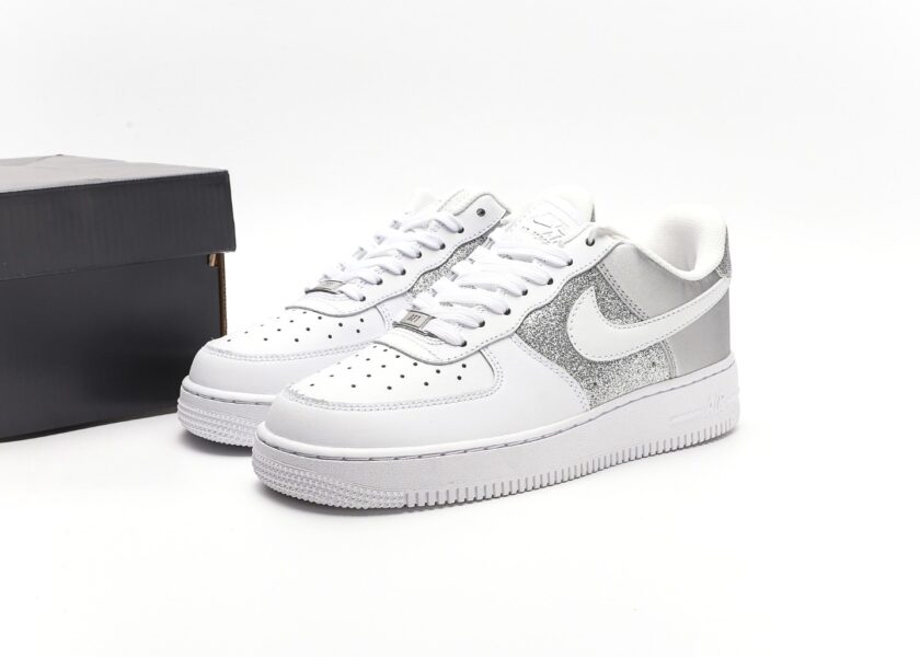 Air Force 1 White Metallic Silver - Image 9