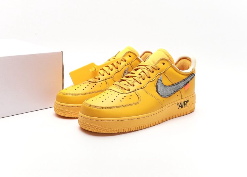 Off-White Nike Air Force 1 Low University Gold [PK GOD] - Image 9