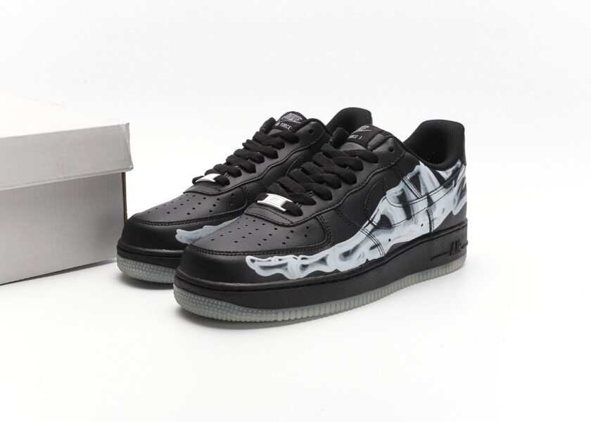 Air Force 1 Low Black Skeleton - Image 9