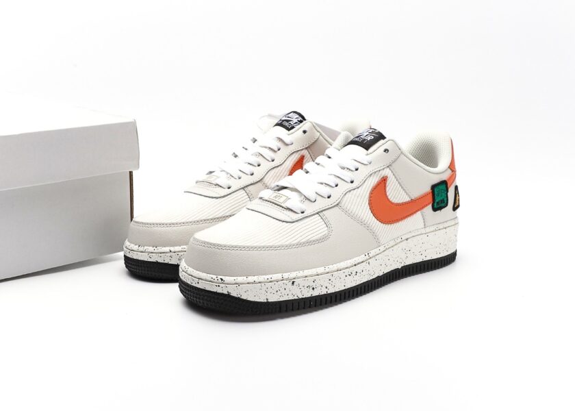 Air Force 1 GS White Starfish Orange - Image 10