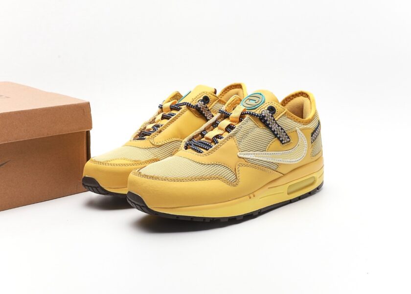 Air Max 1 Travis Scott Cactus Jack Saturn Gold - Image 9