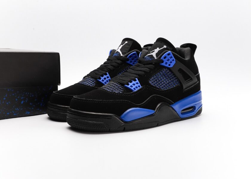 Air Jordan 4 Retro Black Game Royal - Image 9