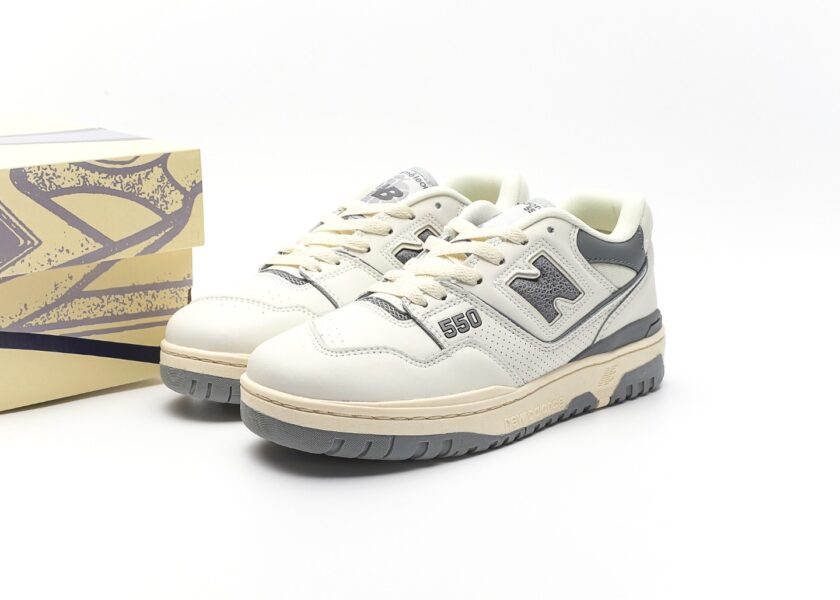 New Balance 550 Aime Leon Dore White Grey - Image 9