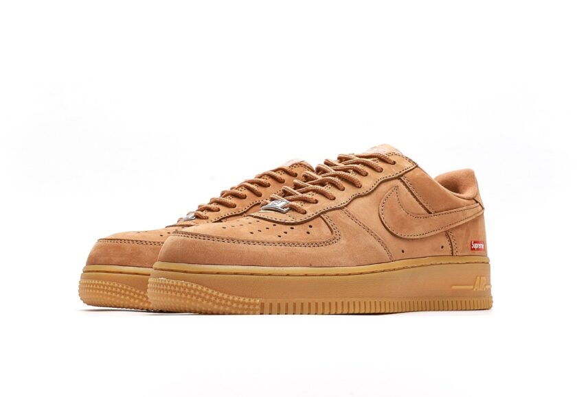 Supreme x Air Force 1 Low SP 'Wheat' - Image 5