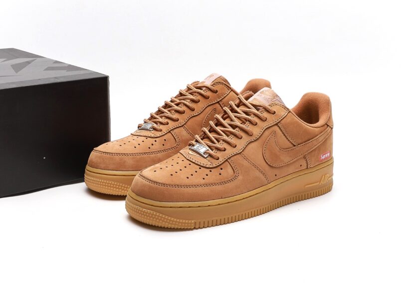 Supreme x Air Force 1 Low SP 'Wheat' - Image 9