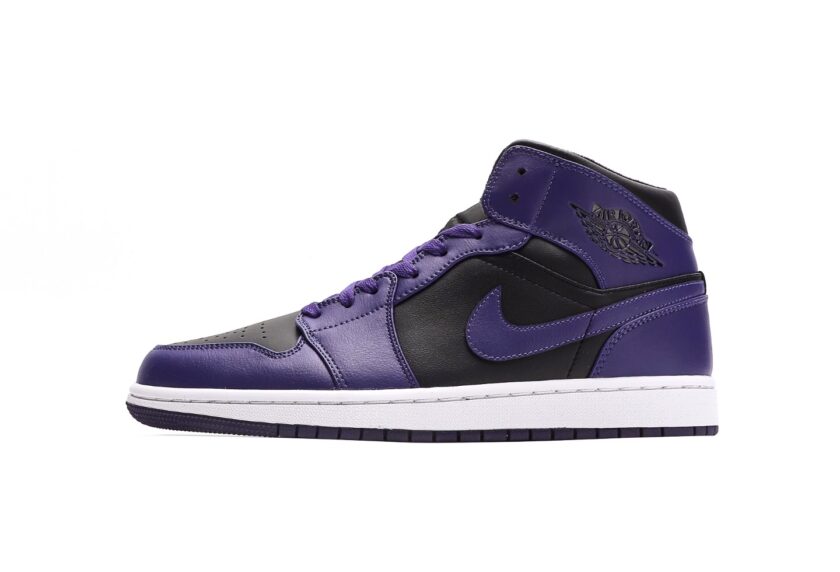 Air Jordan 1 Mid Purple Black