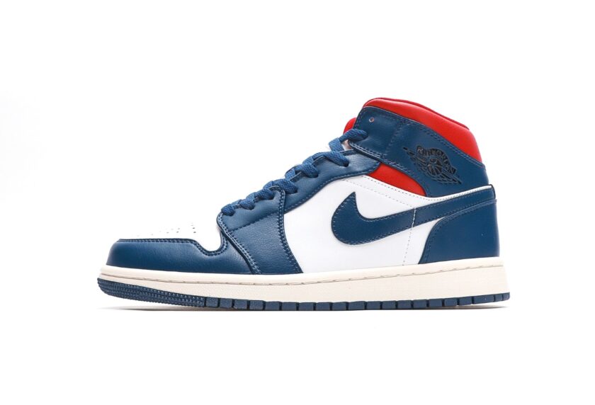 Air Jordan 1 Mid French Blue Gym Red