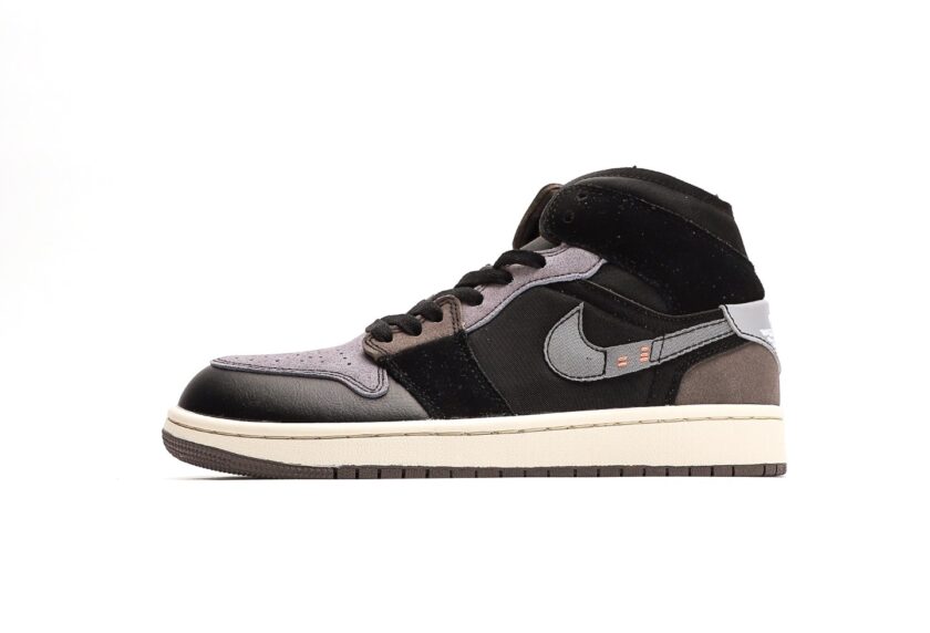 Air Jordan 1 Mid Craft Inside Out Black Grey