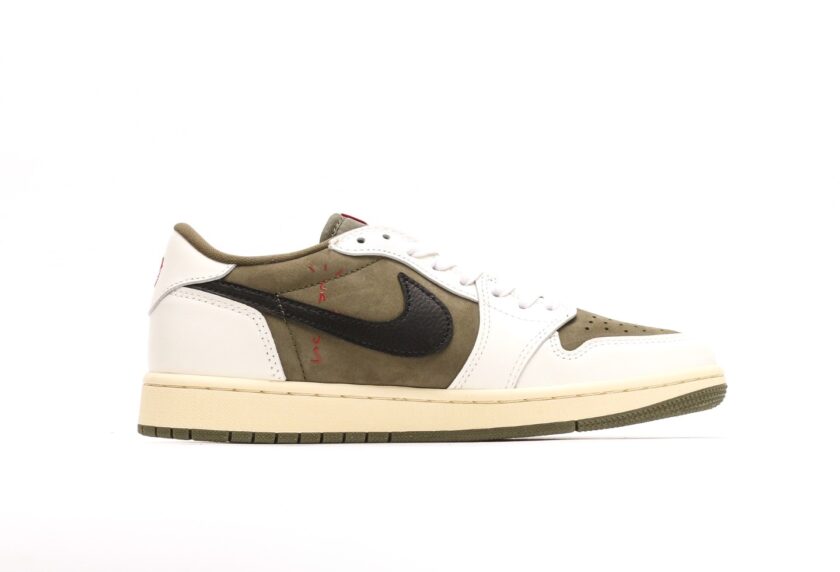 Travis Scott x Air Jordan 1 Low OG Medium Olive - Image 2