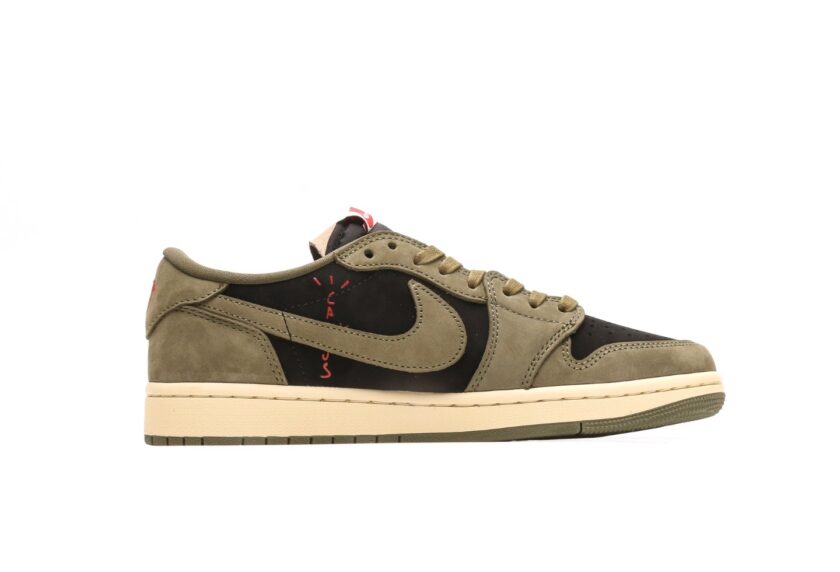 Travis Scott x Air Jordan 1 Low OG Black Olive [PK GOD] - Image 2