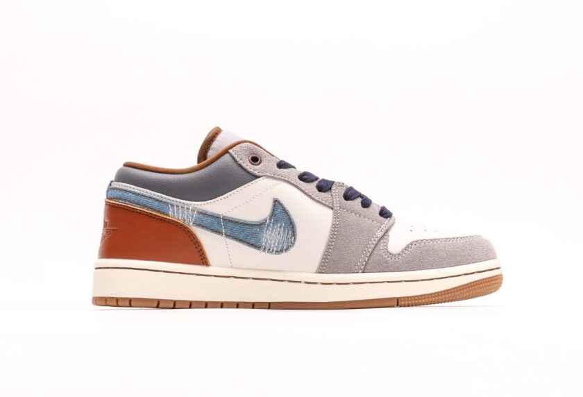 Air Jordan 1 Low SE 'Repaired Denim Swoosh' - Image 2