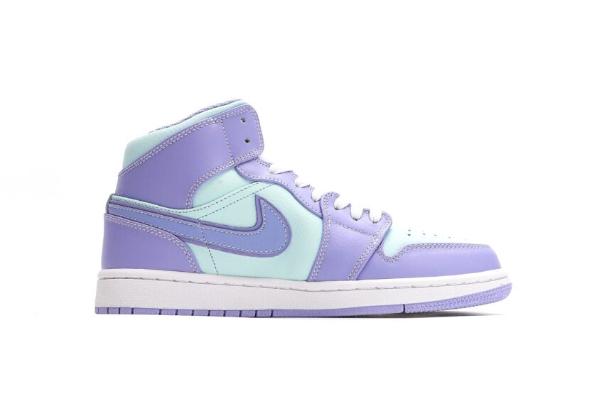 Air Jordan 1 Mid Purple Aqua - Image 2