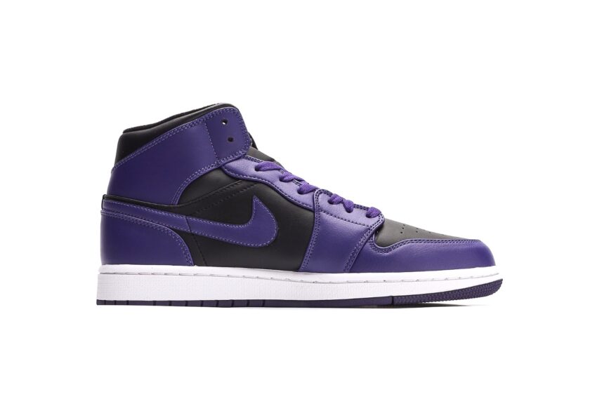 Air Jordan 1 Mid Purple Black - Image 2