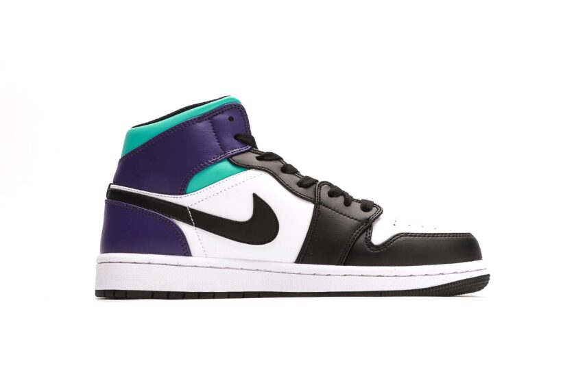 Air Jordan 1 Mid Teal Purple - Image 2