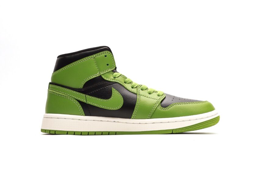 Air Jordan 1 Mid Black Green - Image 2