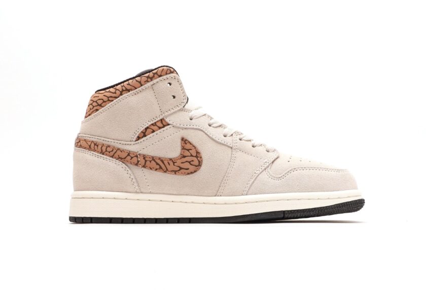 Air Jordan 1 Mid SE Brown Elephant - Image 2