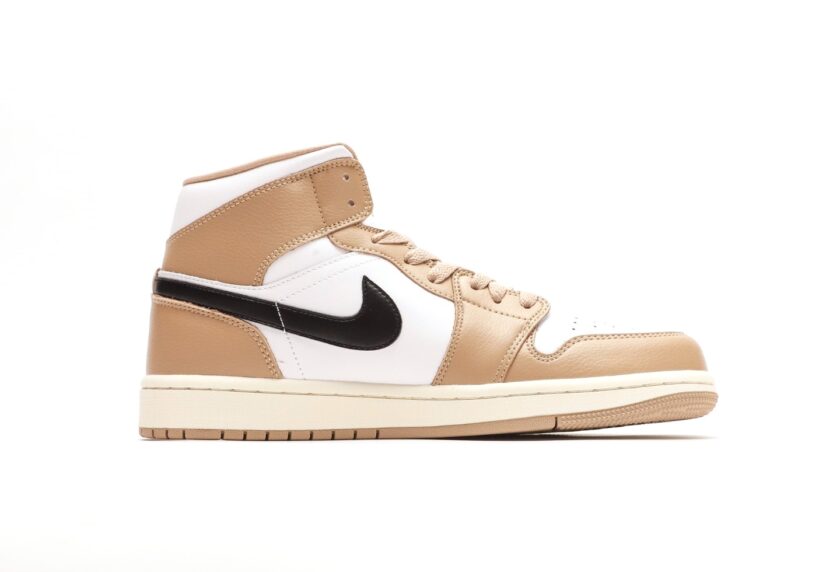 Air Jordan 1 Mid Tan Black - Image 2