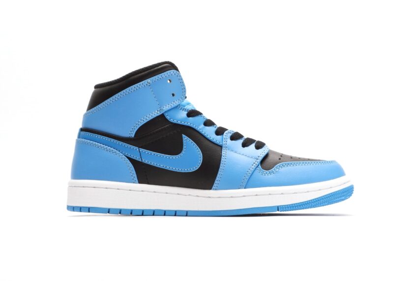 Air Jordan 1 Mid Blue Black - Image 2