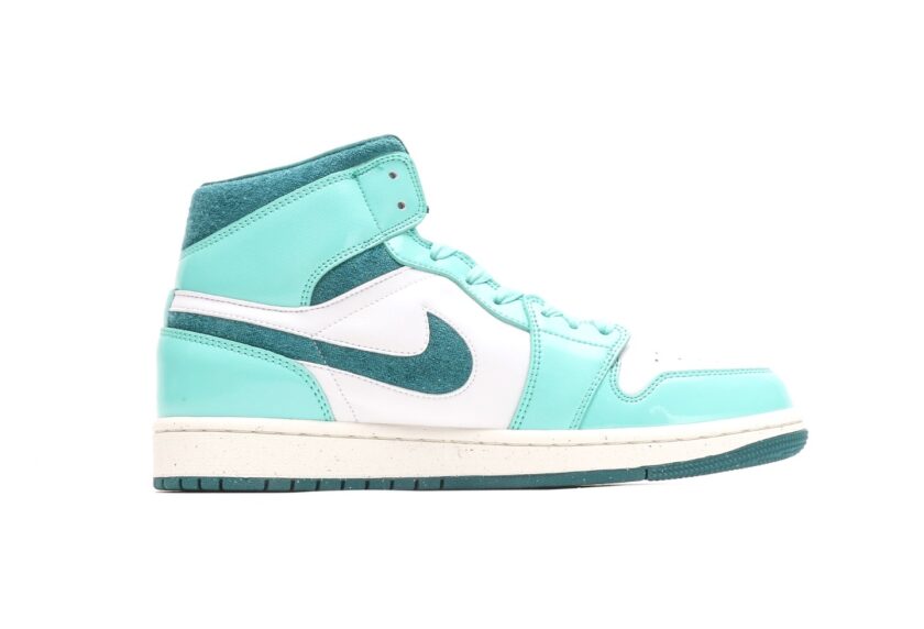 Air Jordan 1 Mid Chenille "Bleached Turquoise" - Image 2