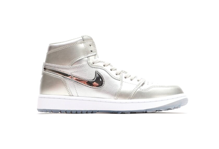 Air Jordan 1 High Golf Gift Giving Metallic Silver - Image 2