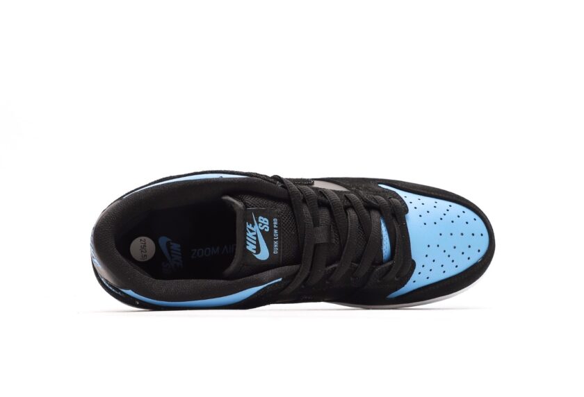 SB Dunk Low Black 'University Blue' - Image 3