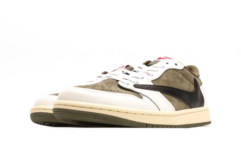 Travis Scott x Air Jordan 1 Low OG Medium Olive - Image 5