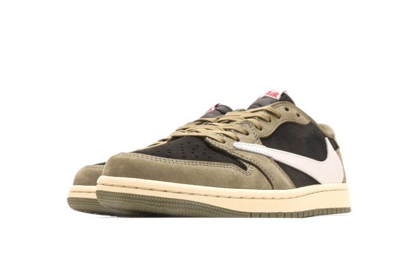 Travis Scott x Air Jordan 1 Low OG Black Olive [PK GOD] - Image 5