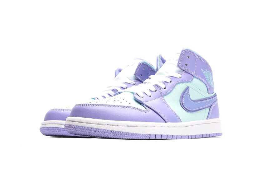 Air Jordan 1 Mid Purple Aqua - Image 5