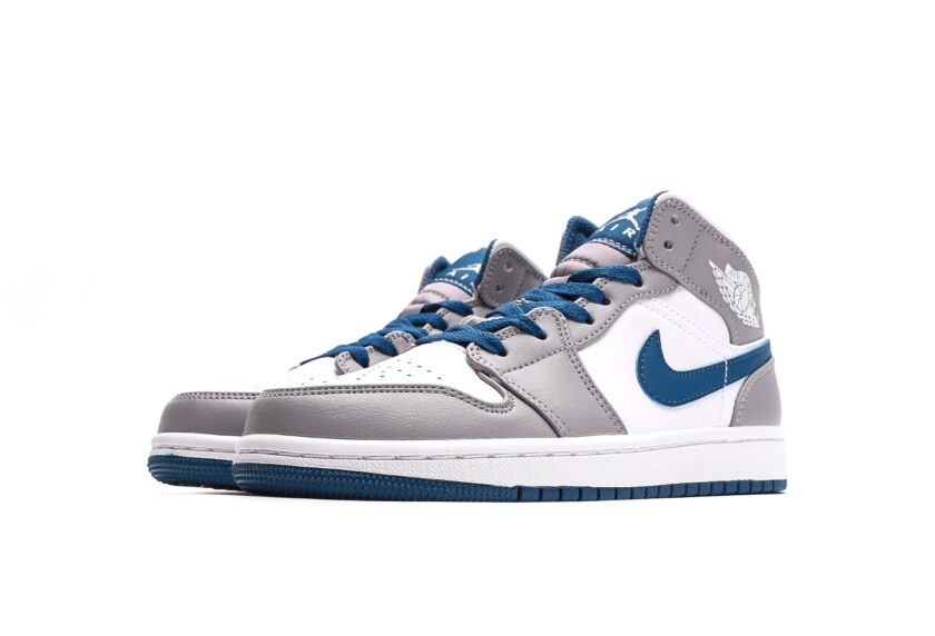 Air Jordan 1 Mid Cement True Blue - Image 5