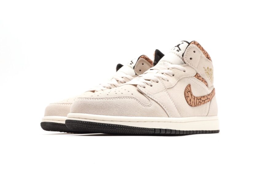 Air Jordan 1 Mid SE Brown Elephant - Image 5