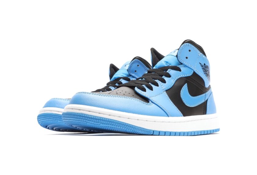 Air Jordan 1 Mid Blue Black - Image 5