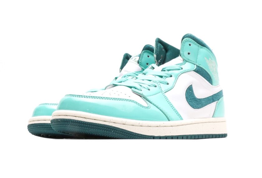 Air Jordan 1 Mid Chenille "Bleached Turquoise" - Image 5