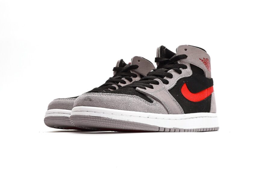 Air Jordan 1 High Zoom CMFT 2 Fire Red Cement Grey - Image 5