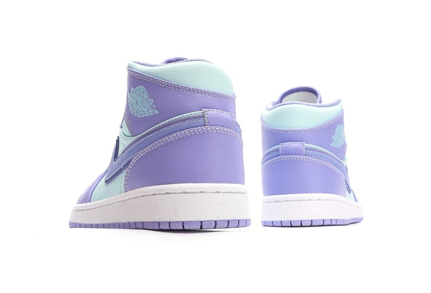 Air Jordan 1 Mid Purple Aqua - Image 6