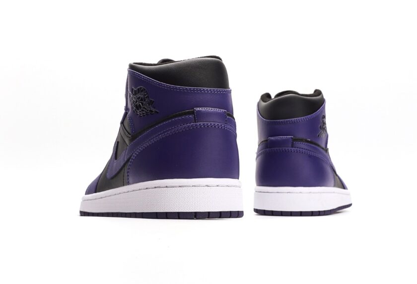 Air Jordan 1 Mid Purple Black - Image 6