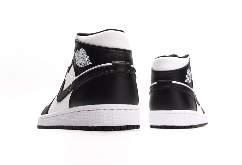 Air Jordan 1 Mid 'Panda' Black White - Image 6