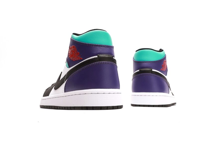 Air Jordan 1 Mid Teal Purple - Image 6