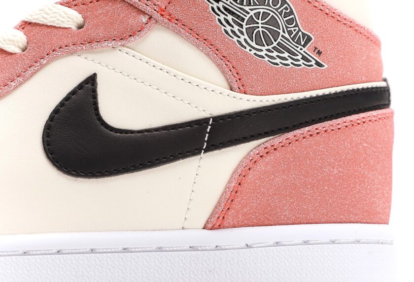 Air Jordan 1 Mid Orange Suede - Image 7