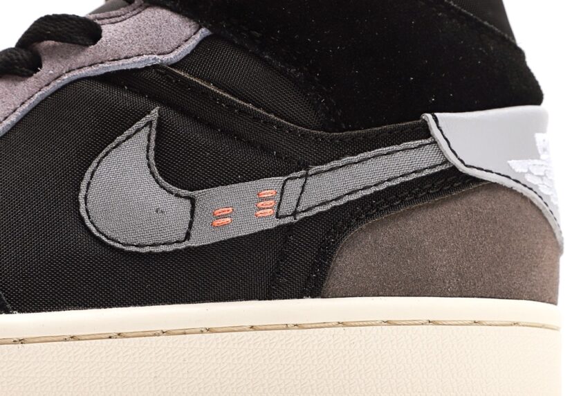 Air Jordan 1 Mid Craft Inside Out Black Grey - Image 7