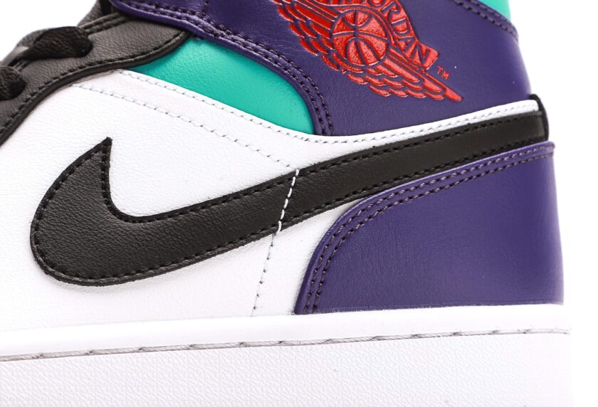 Air Jordan 1 Mid Teal Purple - Image 7