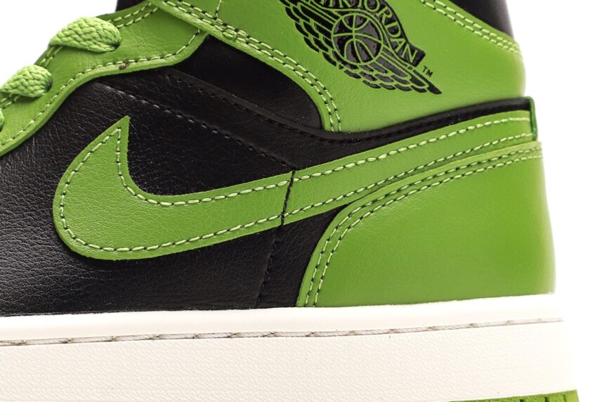 Air Jordan 1 Mid Black Green - Image 7