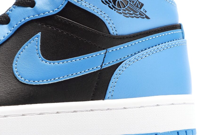 Air Jordan 1 Mid Blue Black - Image 7