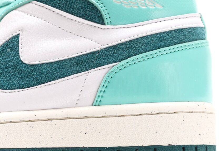 Air Jordan 1 Mid Chenille "Bleached Turquoise" - Image 7